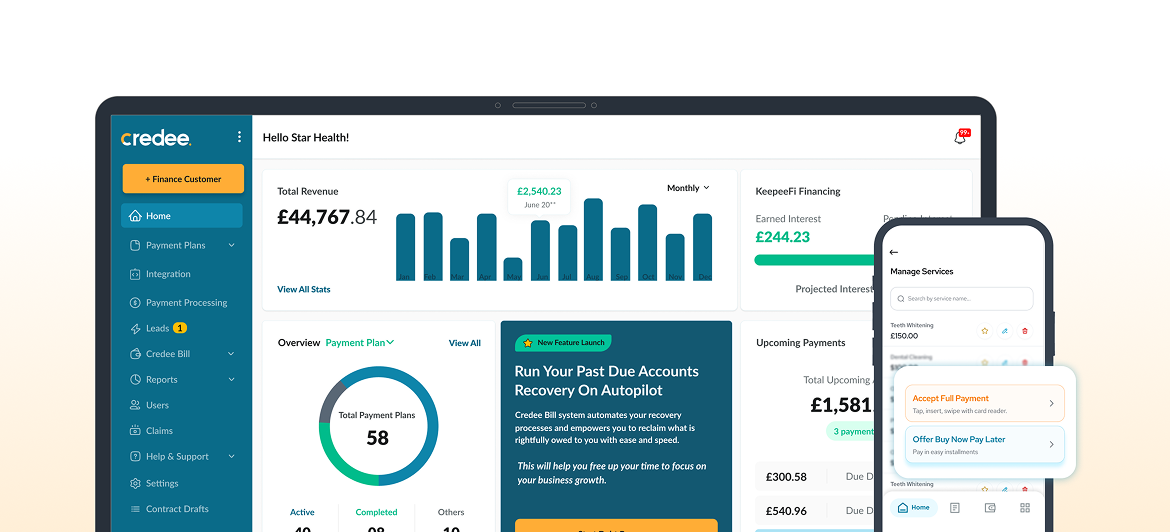 credee dashboard