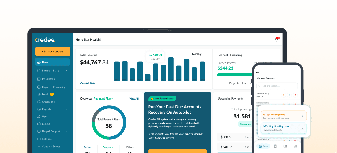 credee dashboard