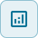 Icon showing a bar chart and line chart (analytics) to access statistics or analytics features